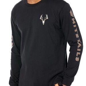 EUC Legendary Whitetails Black Camo Long Sleeve T Shirt Mens Size 4XL